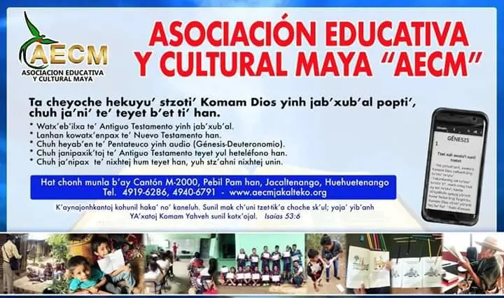 Publicidad de AECM Jakalteko.